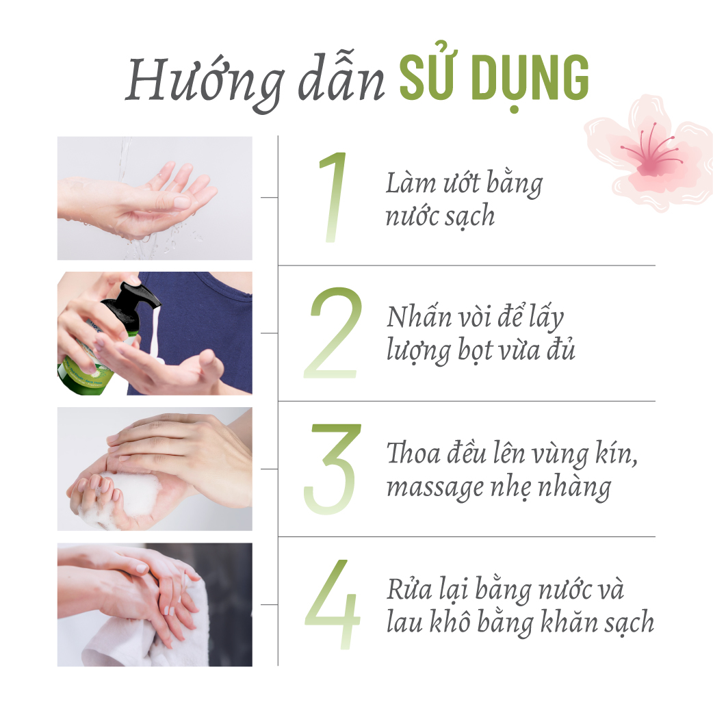 Bọt Vệ Sinh Rau Má Khổ Qua Rừng Thuần Chay Heebee's Làm Sạch Khuẩn, Giảm Viêm, Khử Mùi 100ml