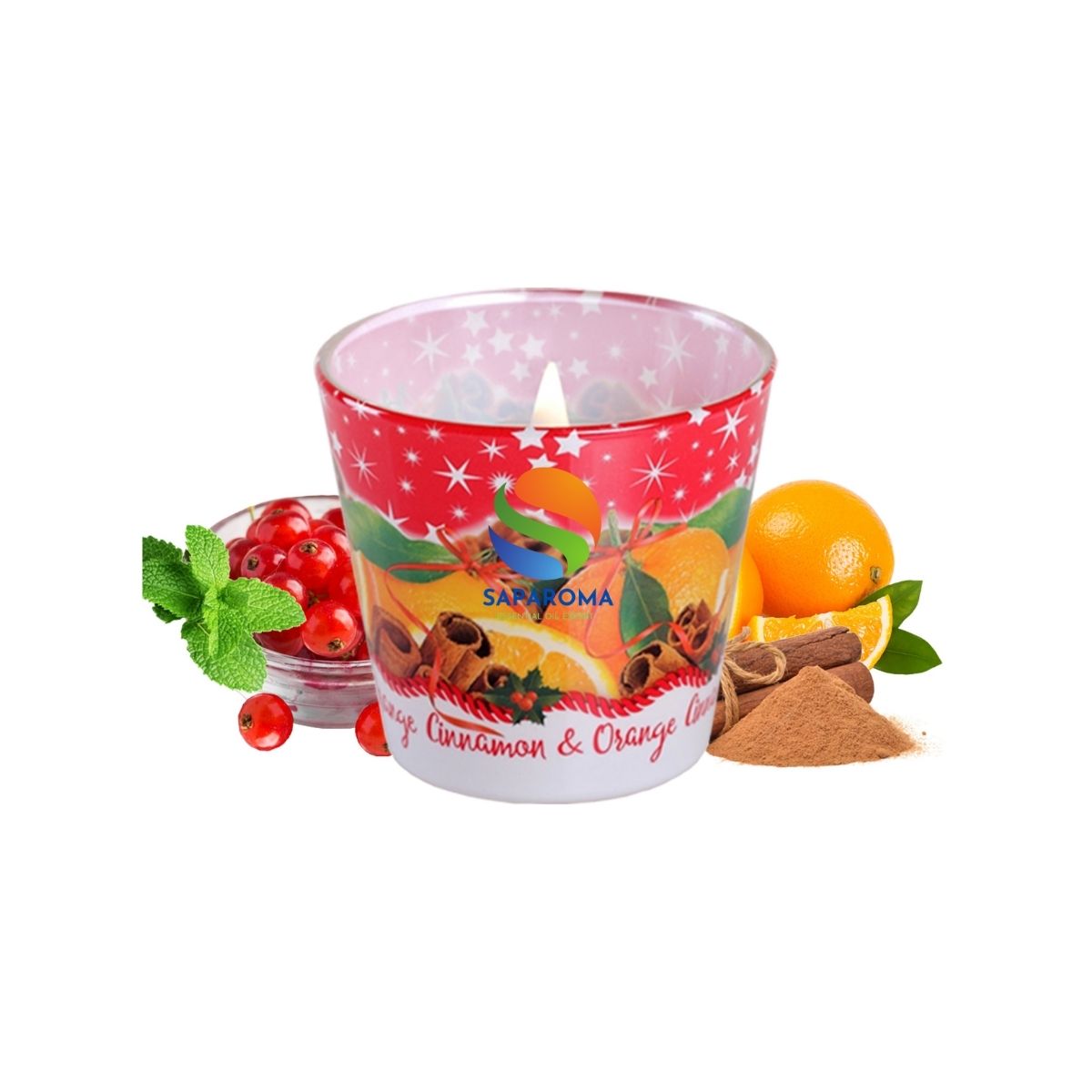 Ly nến thơm tinh dầu Bartek Christmas Spices 115g QT028602 - cam, táo, quế, trang trí, thơm phòng, thư giãn, hỗ trợ khử mùi (giao mẫu ngẫu nhiên)