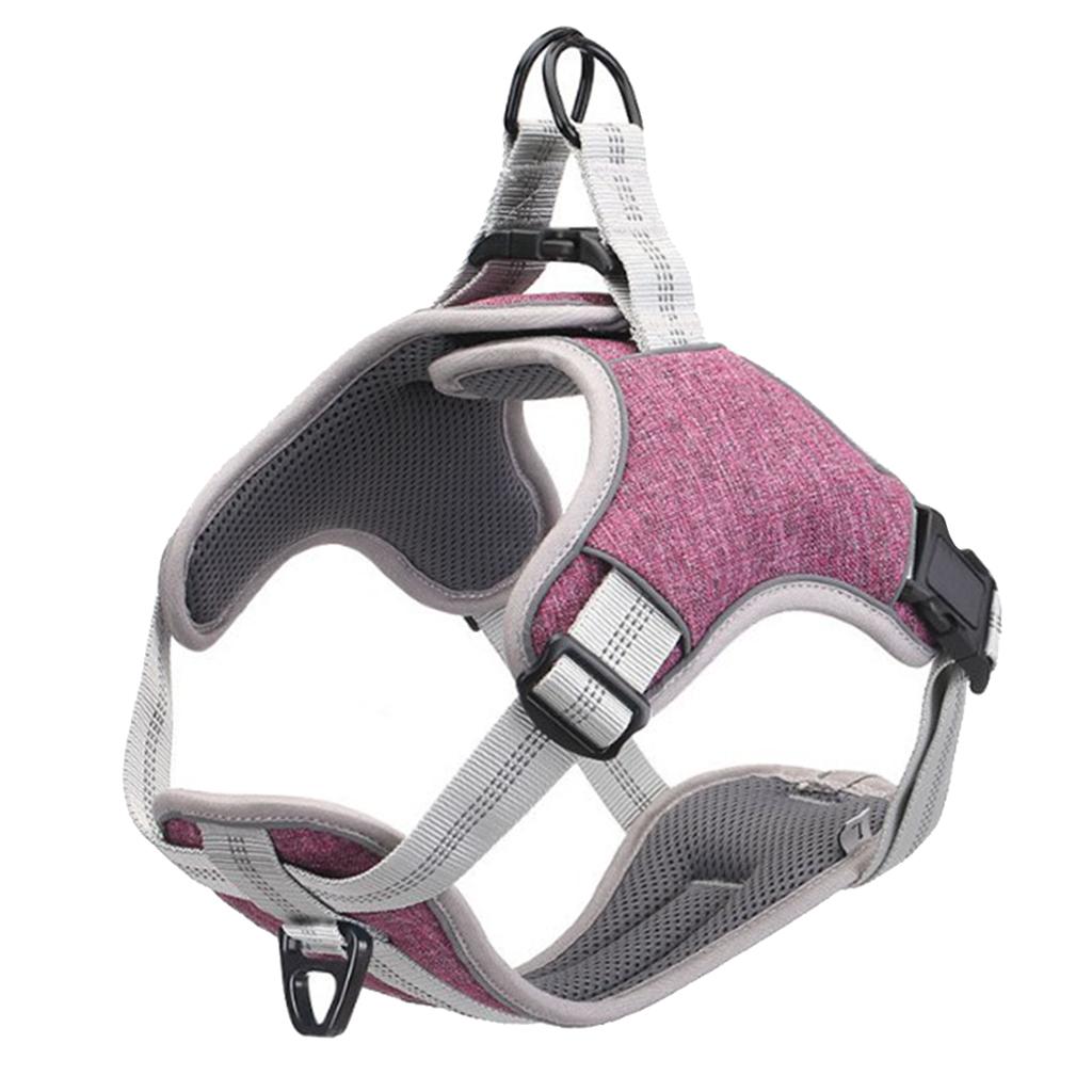 Adjustable Dog Harness Reflective Breathable No Pull Easy to Put on Medium and Large Dogs