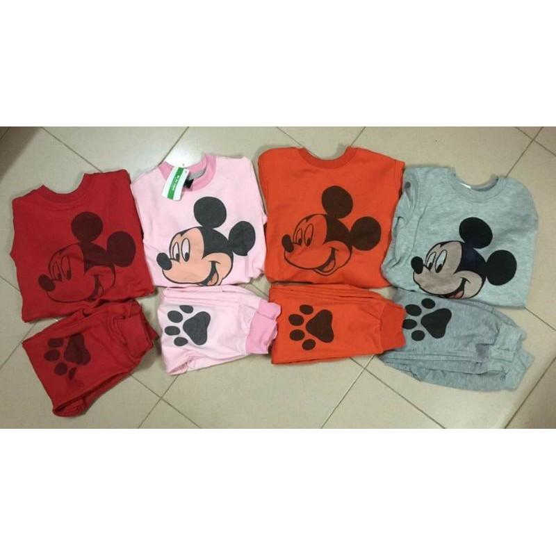 Set Bộ Dài Tay Nỉ Da Cá Bé Trai, Bé Gái Nhiều Mẫu Sành Điệu Cho Bé Từ 7-27kg