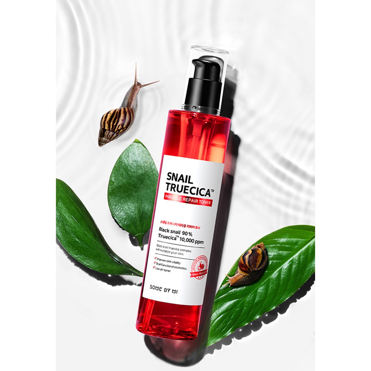 Nước Hoa Hồng Phục Hồi, Se Khít Lỗ Chân Lông Some By Mi Snail Truecica Miracle Repair Toner