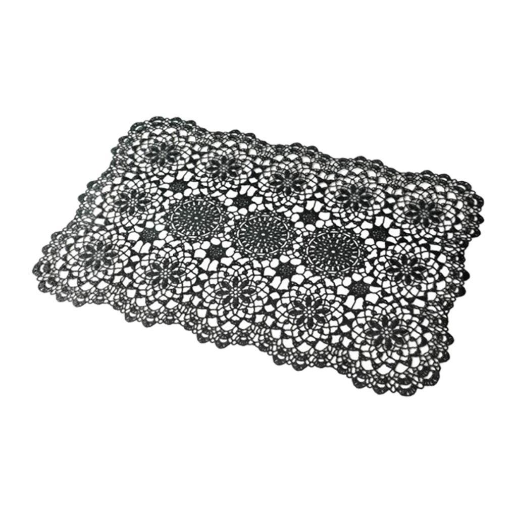 Non Slip PVC Rectangle Placemat Place Mat Coaster Home Decor