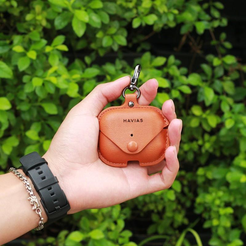 Bao da dành cho Airpod Pro HAVIAS đen - Chính Hãng