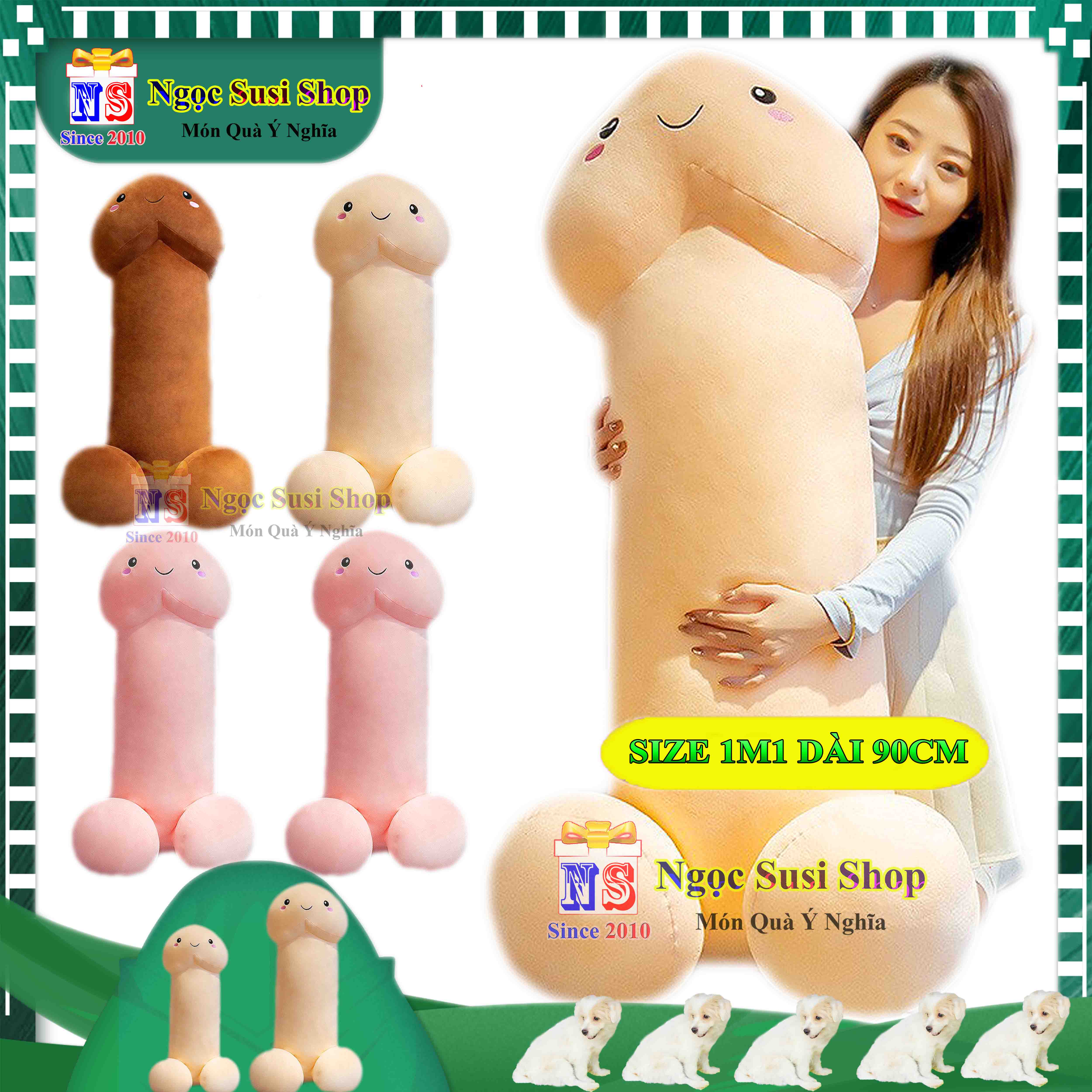 THÚ NHỒI BÔNG GỐI ÔM CON CIU KIU SIÊU TO DÀI ÔM NGỦ CHO CÁC NÀNG RẤT CƯNG - GẤU BÔNG HÌNH CON CIU