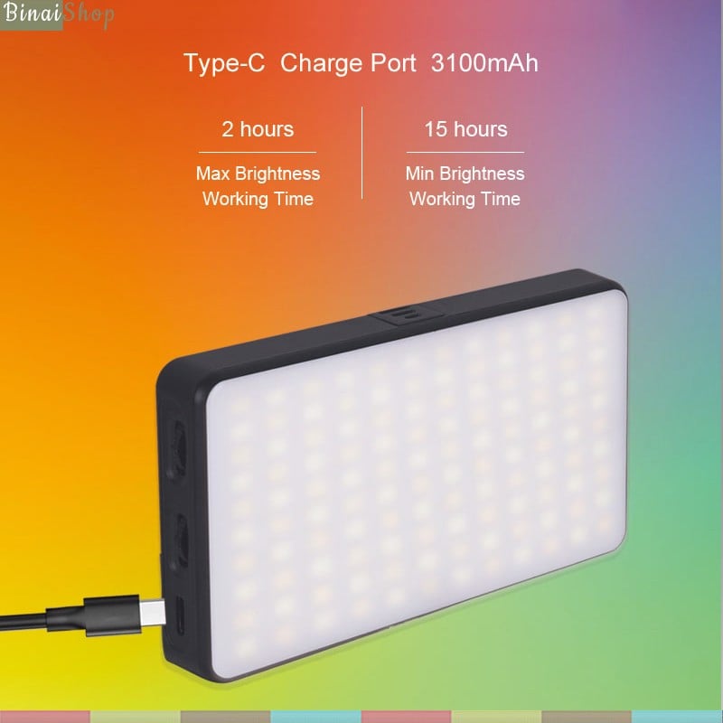 Luxceo W140 RGB - Đèn LED Hỗ Trợ 20 Hiệu Ứng Cho Quay Phim, Chụp Hình, Youtube, Tik tok- Hàng chính hãng