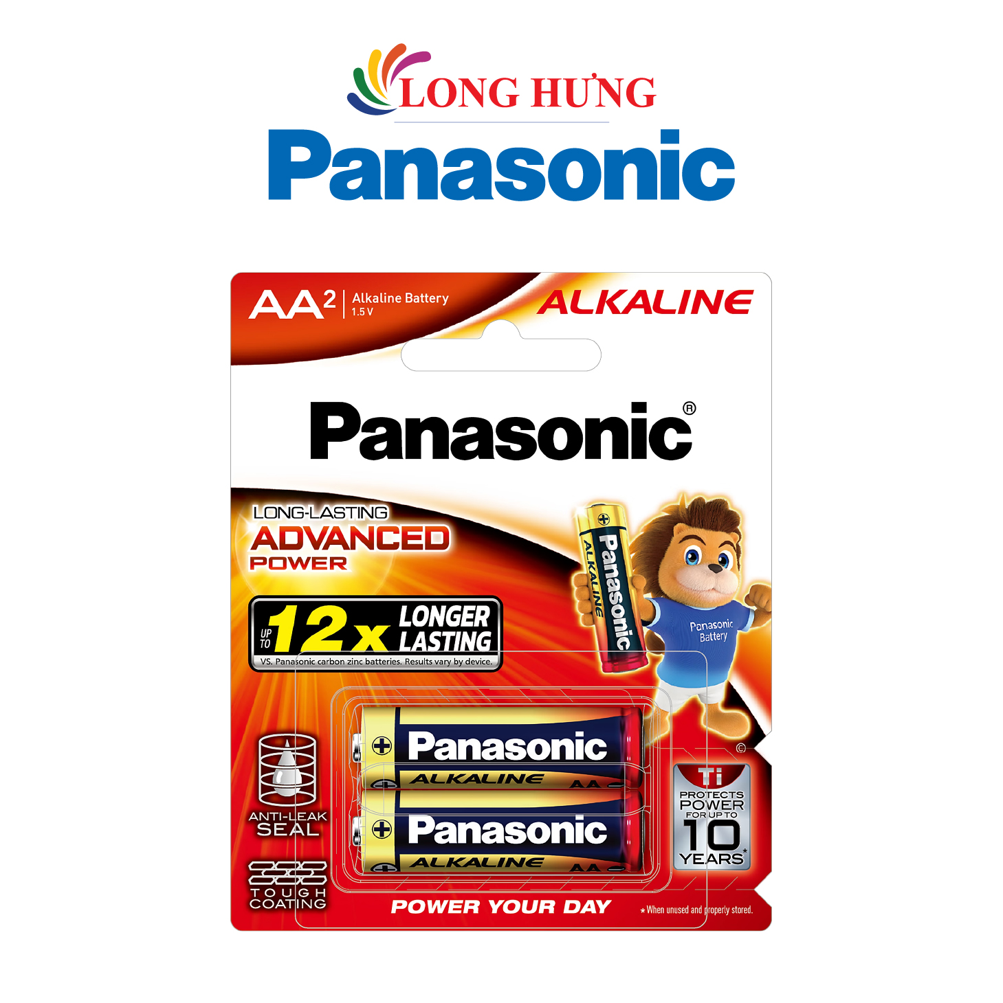 Pin kiềm Panasonic Alkaline AA LR6T (2 viên/4 viên/10 viên/24 viên/48 viên) - Hàng chính hãng