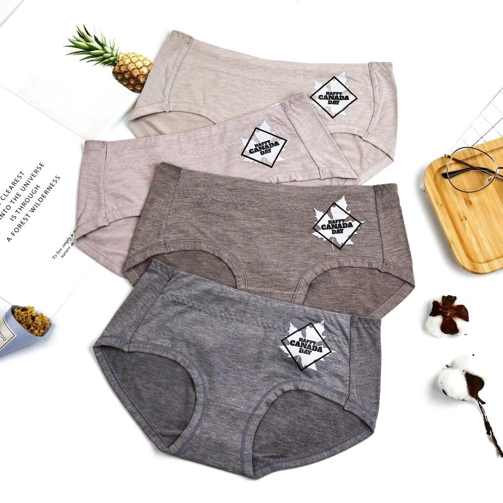 Quần Lót Cotton Nữ Trơn Kháng Khuẩn Cạp Cao Cao Cấp Mềm Mại PINKBOUTIQUE QL999