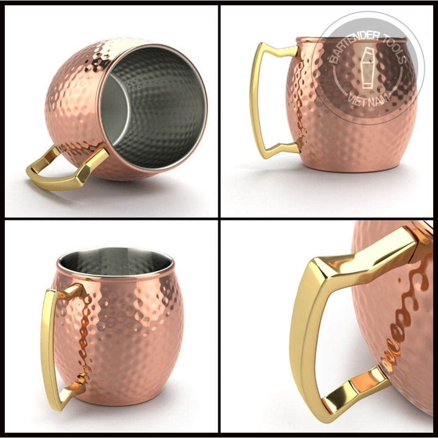 Mug Cup - Ly cocktail inox tổ ong