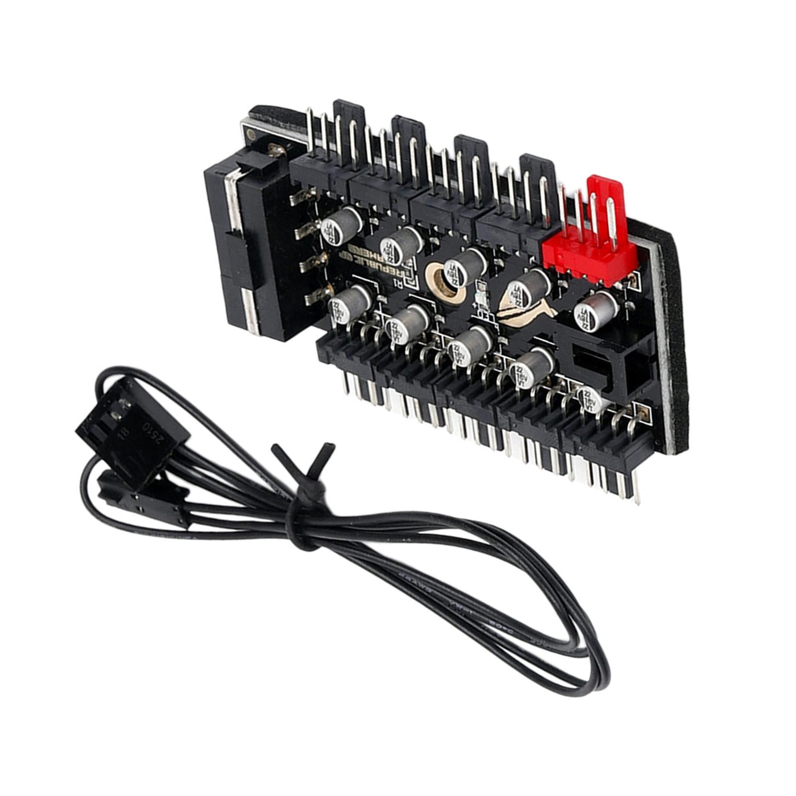 1 to 10 pin PWM Cooler  Extension Socket 12V   4D interface