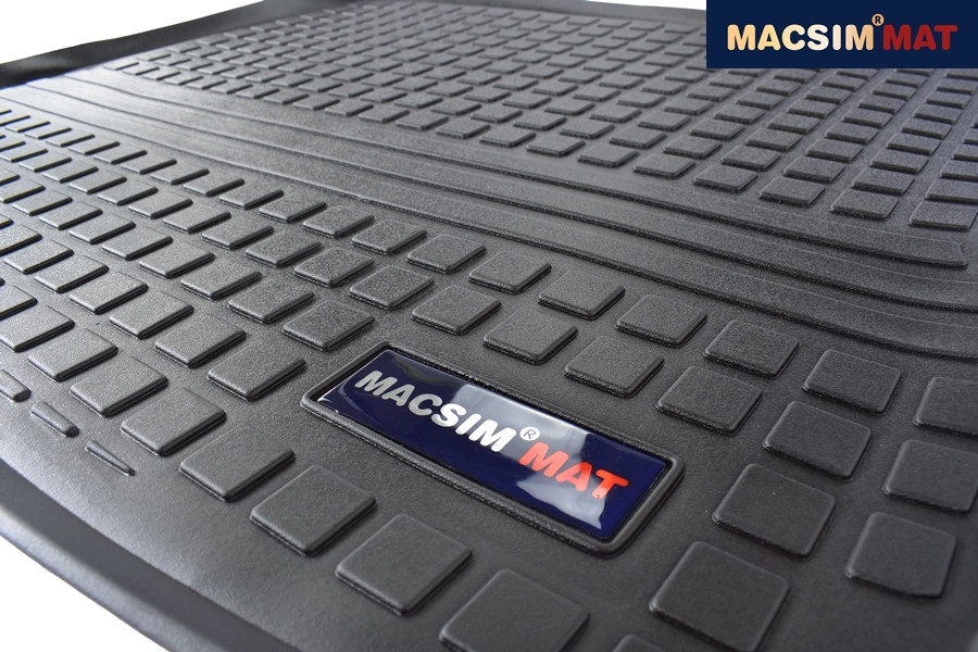 Thảm lót cốp xe ô tô Audi Q5 2010 - 2017 nhãn hiệu Macsim chất liệu TPV cao cấp màu đen(004)