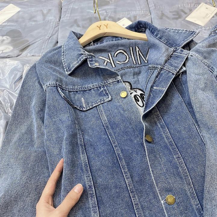 Áo khoác jean thêu micky cho nữ LS_ATN458