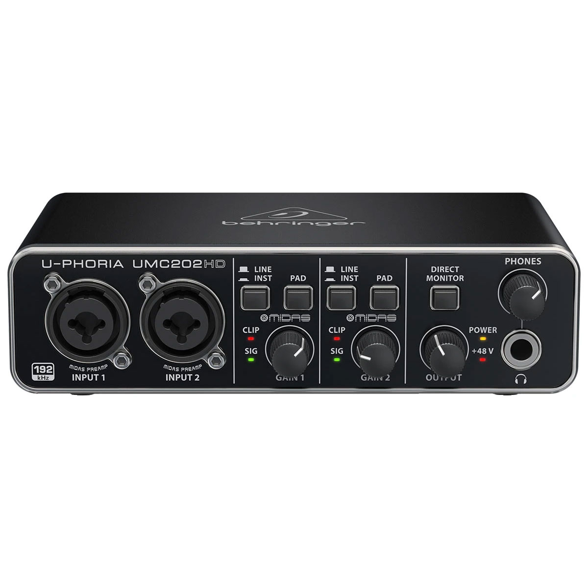 Sound card thu âm Behringer U-PHORIA UMC202HD thu âm chuyên nghiệp - hàng chính hãng