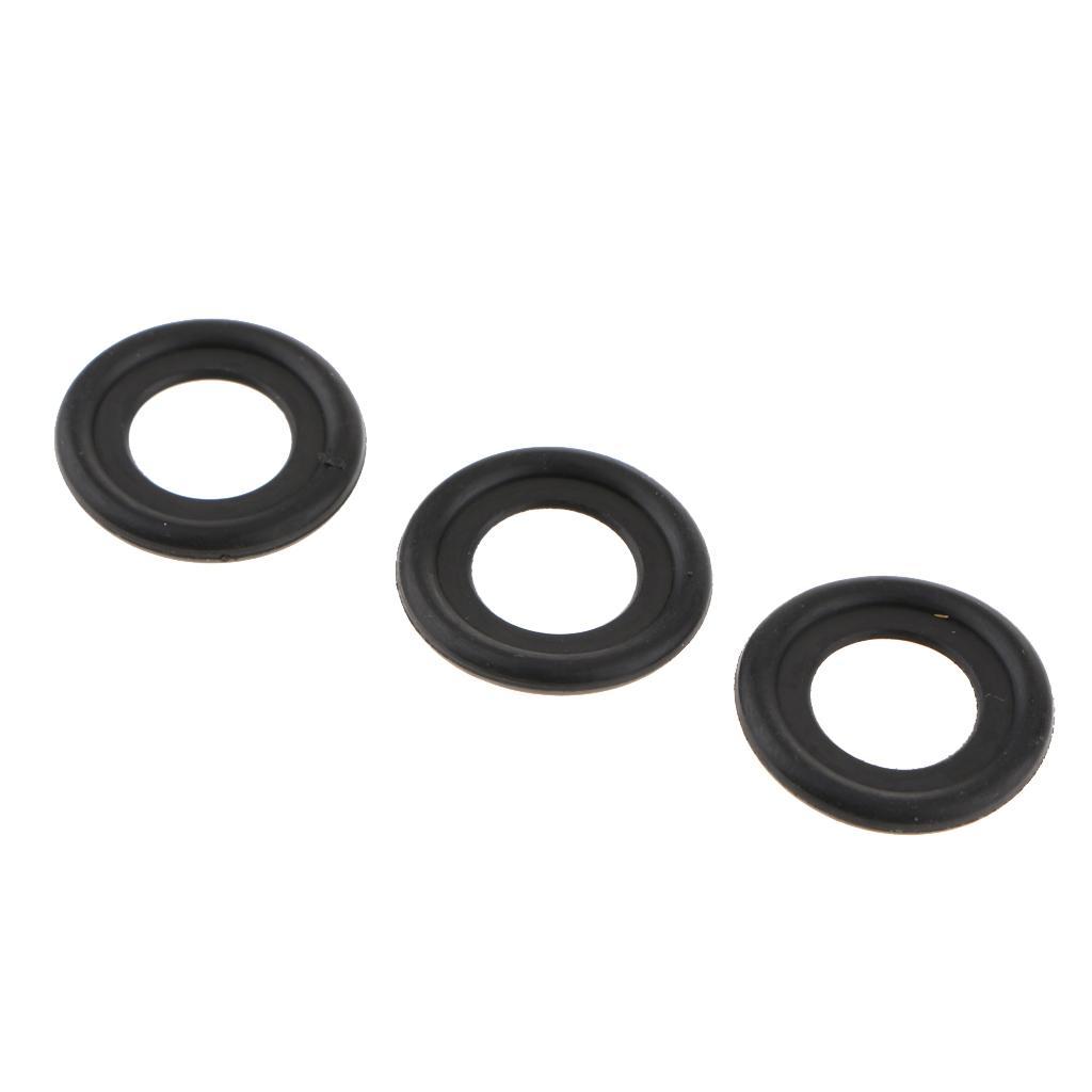 50 Pieces Oil Drain Plug Gasket Seal Rubber Black