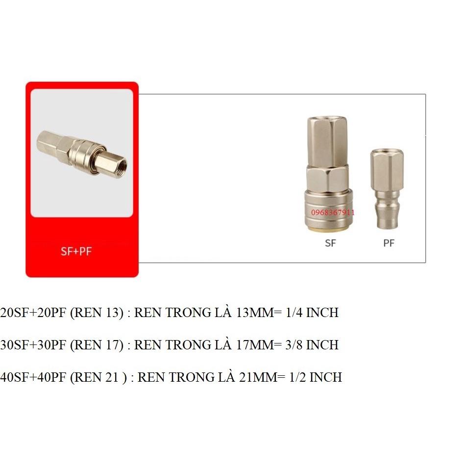 KHỚP CẮM NHANH ỐNG HƠI MÁY NÉN KHÍ LOẠI TỰ ĐỘNG XỊN