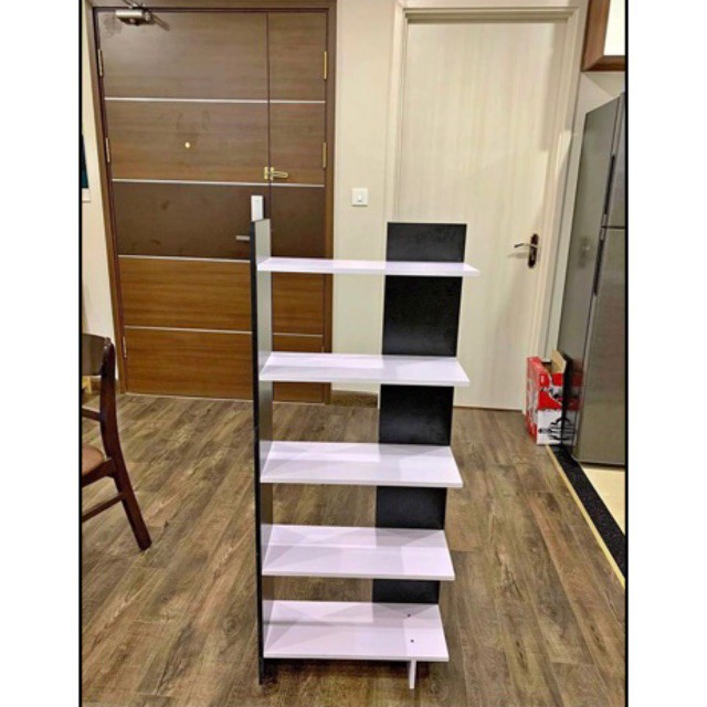 Kệ Góc Tường Trang Trí 5 Tầng Hoa Văn Gỗ Trang Trí Trong Nhà