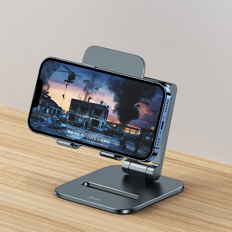 Đế giữ điện thoại Baseus Desktop Biaxial Foldable Metal Stand - Hàng chính hãng