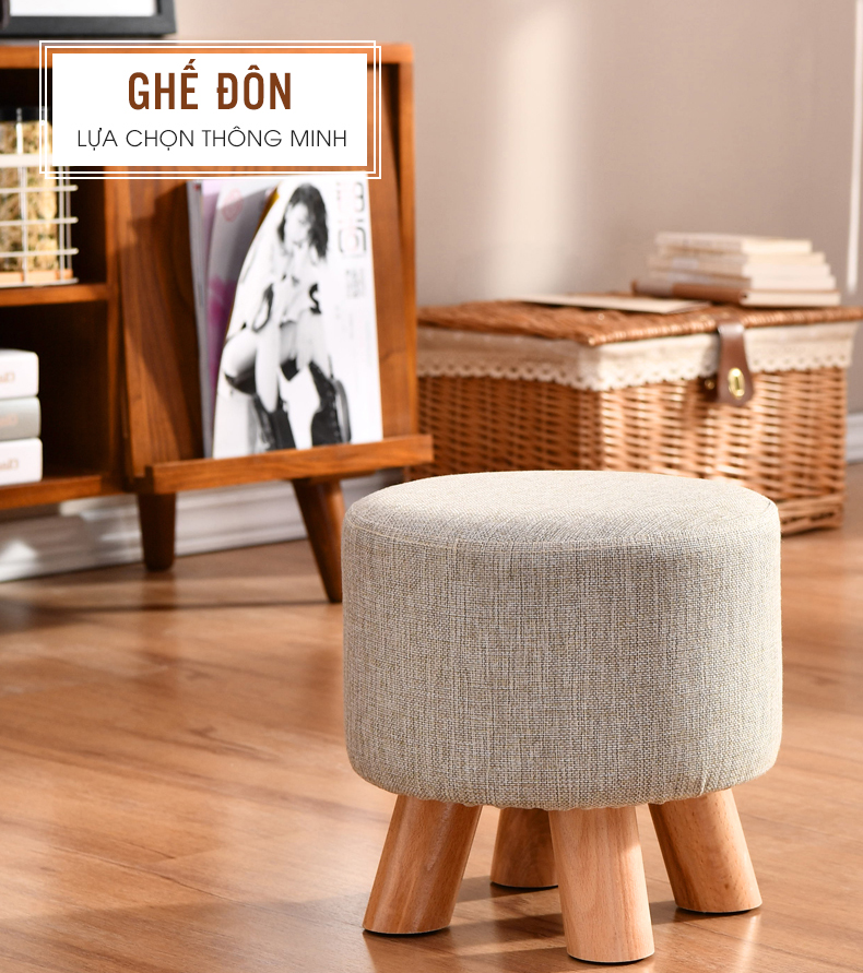 Ghế Đôn Sofa Phong Cách Bắc Âu Thương Hiệu IGA - GP28