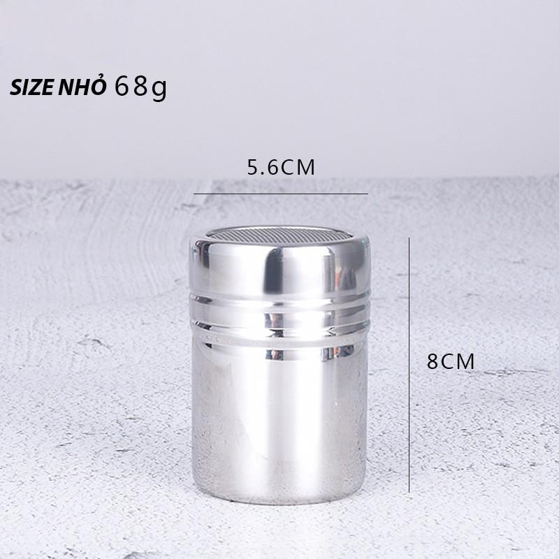 Lọ Rắc Bột Inox Size Lớn Trung Nhỏ