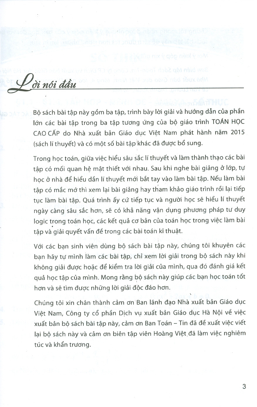 Combo 2 Quyển: Toán Học Cao Cấp, Tập Hai - Giải Tích (Bài Học + Bài Tập) (Tái bản năm 2023)