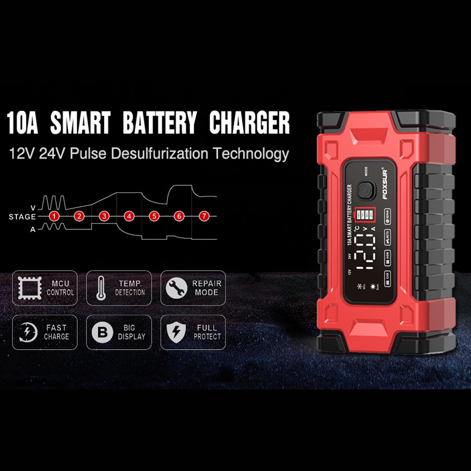 Car Battery Charger Battery Maintainer for Marine Motorcycle