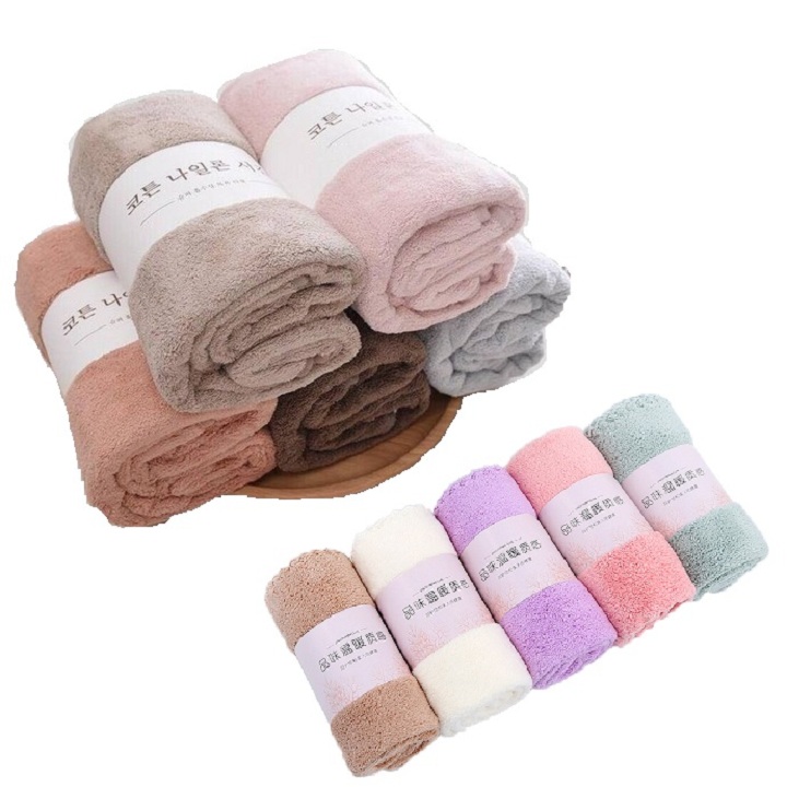Khăn tắm lông tuyết Hàn Quốc 140x70cm nặng tới 320gr
