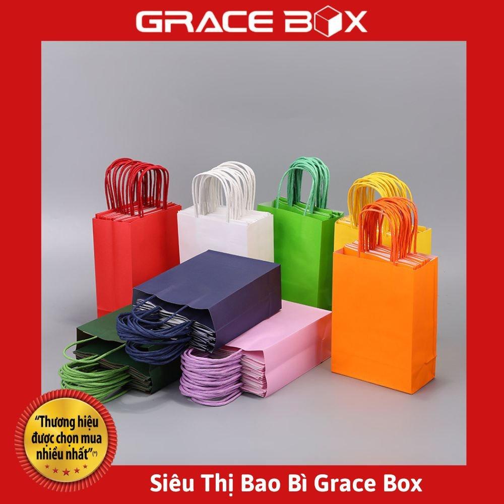 Túi Giấy Kraft Nhật Đa Màu Sắc - Siêu Thị Bao Bì Grace Box