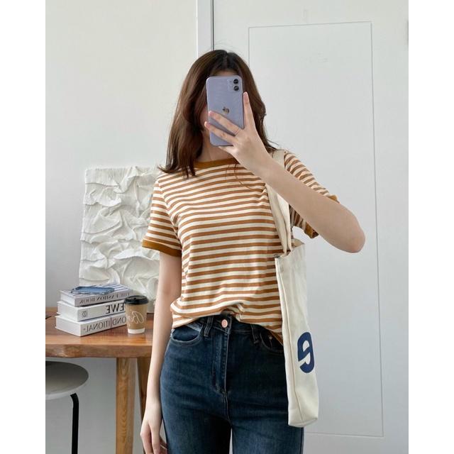 Áo phông nữ kẻ ngang a238313 germe