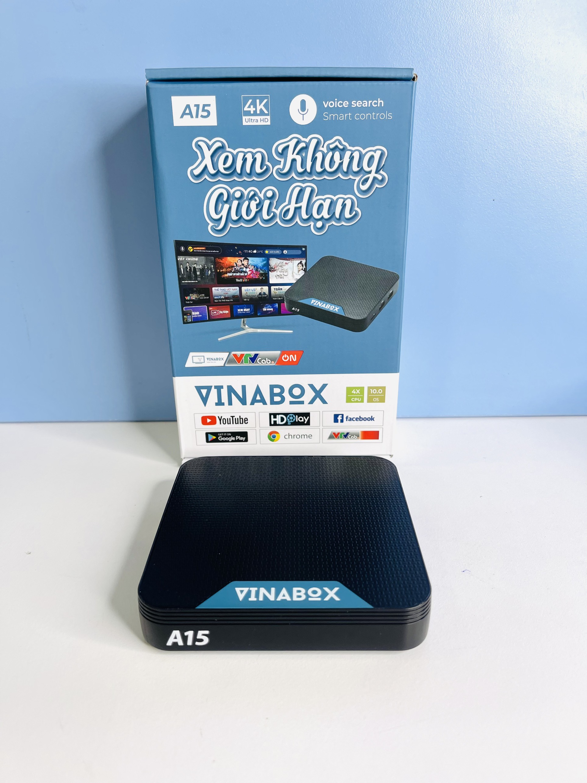 Vinabox A15 Ram 2G Rom 16G sử dụng giao diện ATV Android 10, Hàng Chính Hãng