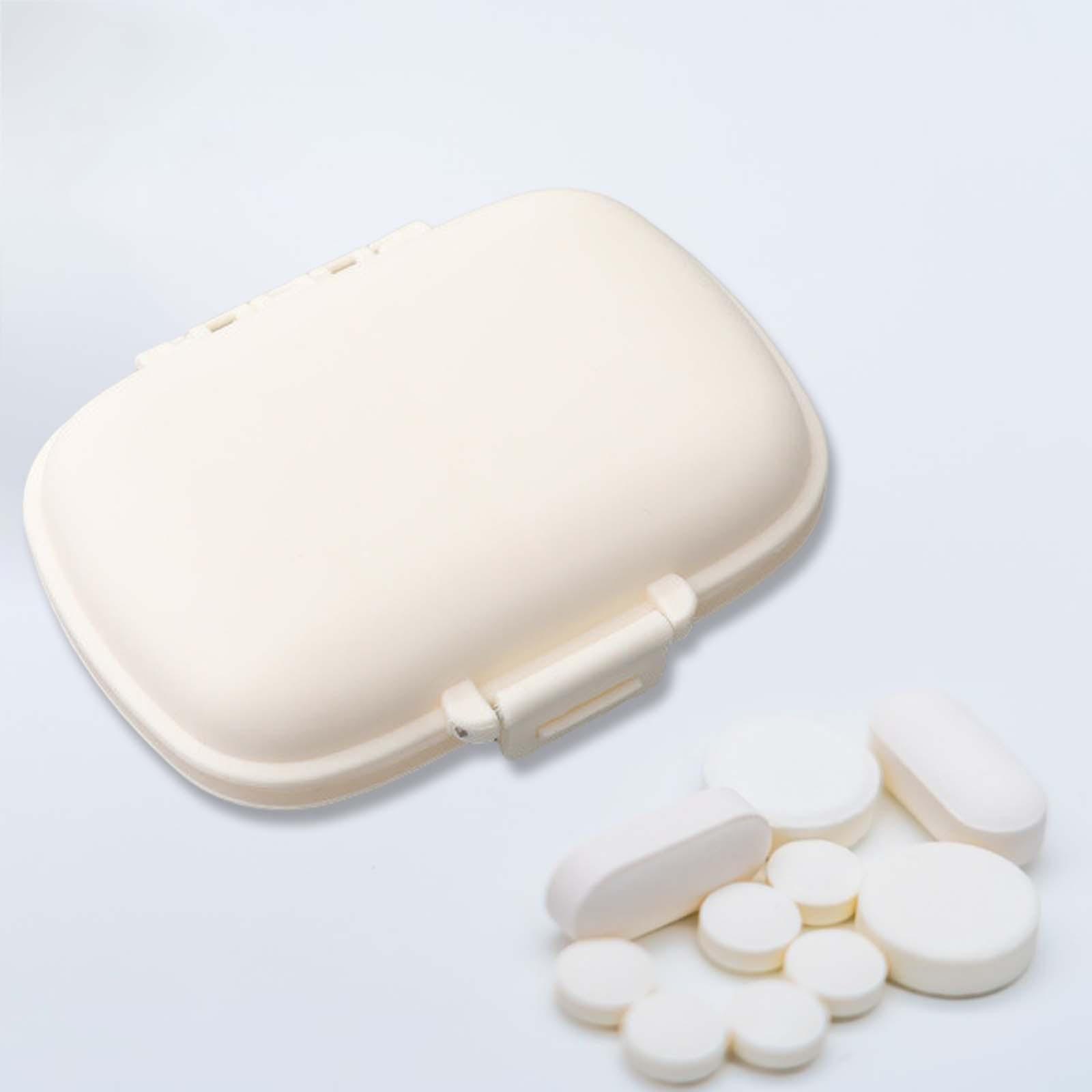 Daily Organizer Travel Case Easy to Use Tablet Reminder Durable Container Each Day Week with 8 Compartment Dispenser