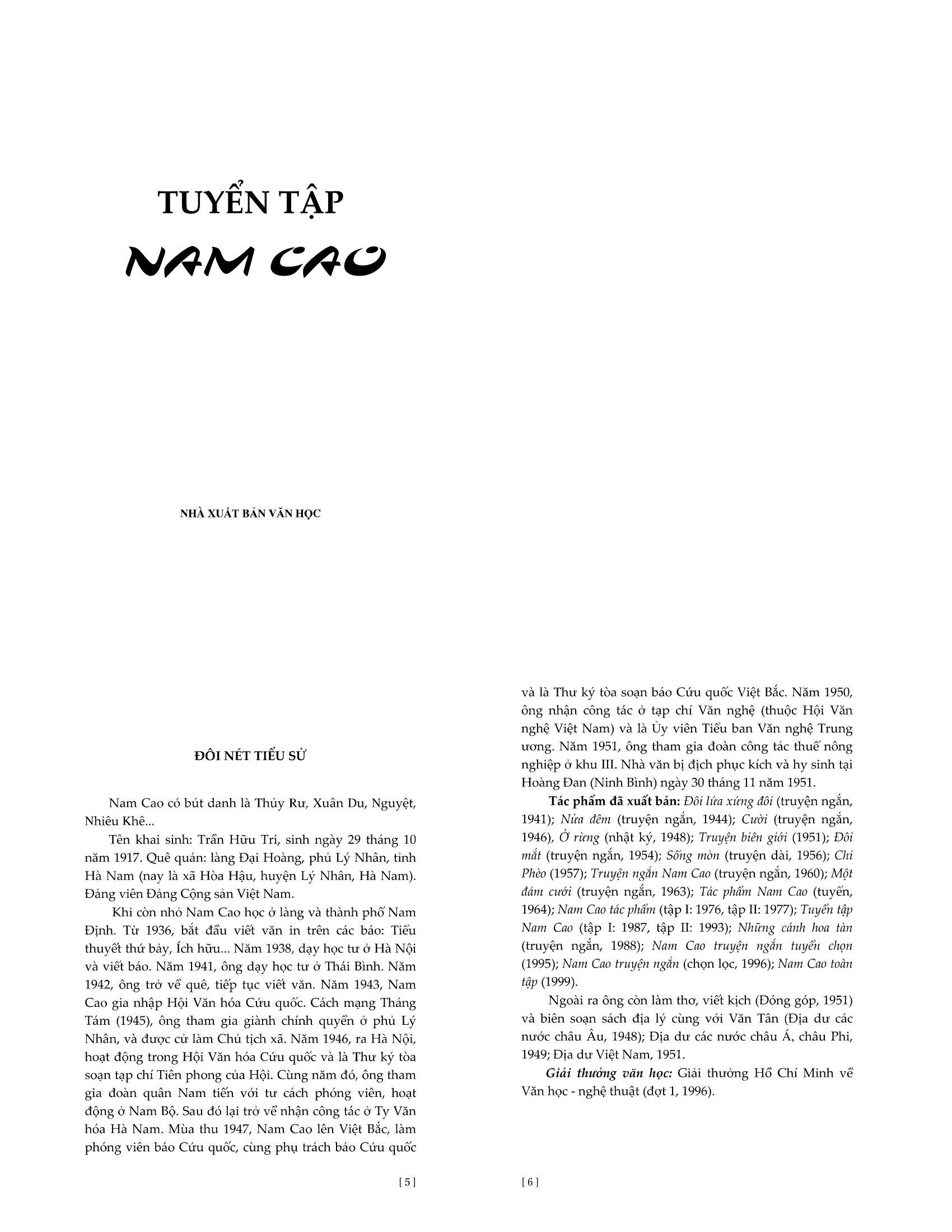 Tuyển Tập Nam Cao (2023)