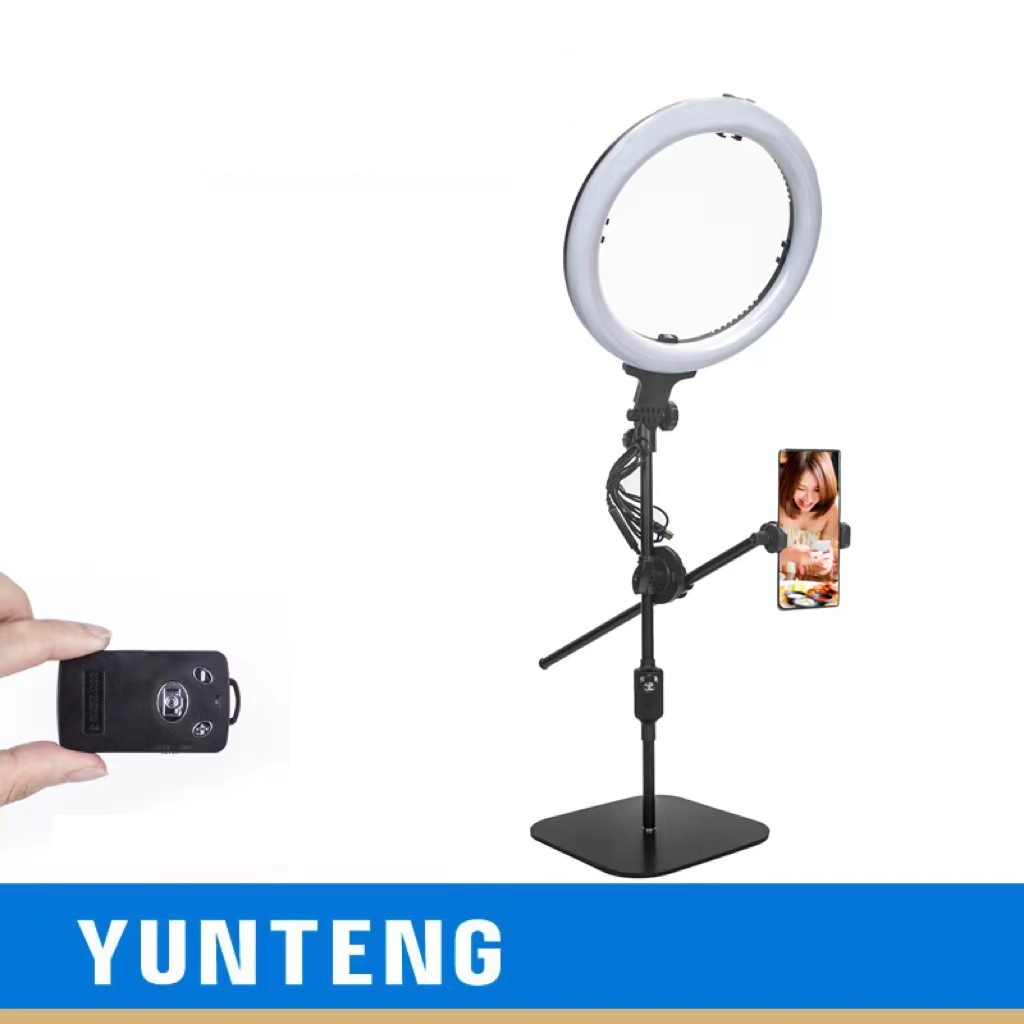 Chân đế kèm đèn dạy học dạy vẽ review Yunteng 828 quay từ trên xuống