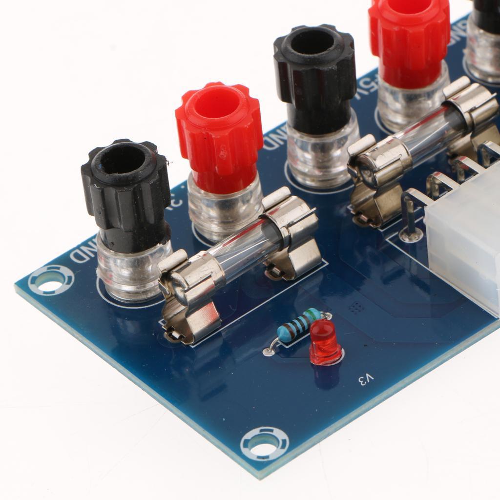 2x Benchtop Power Board 24-Pin Computer ATX Power Supply Breakout Adapter Module 3.3V, 5V, 12V, -12V