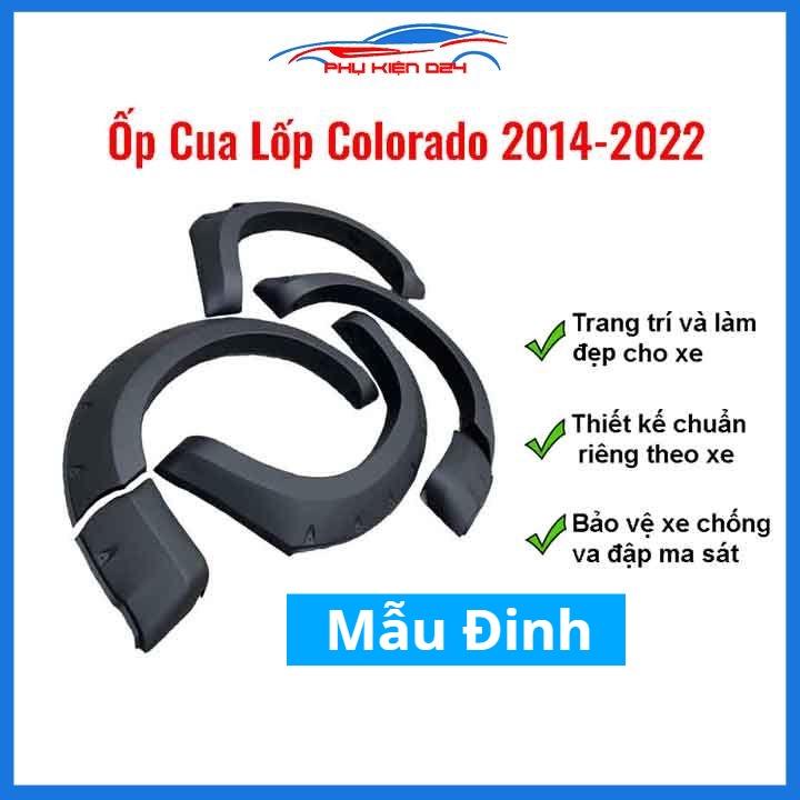 Bộ ốp cua lốp xe ô tô Colorado 2014-2015-2016-2017-2018-2019-2020-2021-2022 mẫu đinh 008
