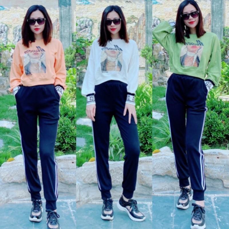 Bộ thể thao đũi viền kẻ sale 290k->210k