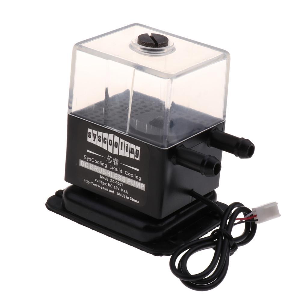 SC-300T DC -quiet Water Cooling Pump Tank Reservoir 300L/h for PC CPU