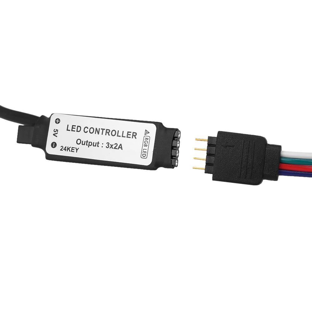 Dải ánh sáng USB LED Dải đèn nền TV linh hoạt Dải đèn nền IP65 Chống thấm nước 5050 RGB Điều khiển từ xa không dây Băng đa màu