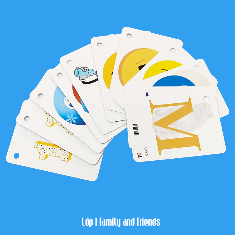 Flashcard Tiếng Anh Family and Friends lớp 1, có phát âm, hình ảnh sinh động