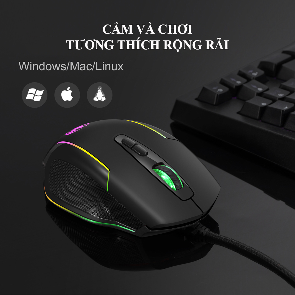 Chuột Gaming Có Dây POERMAX GM30 - Hàng Chính Hãng