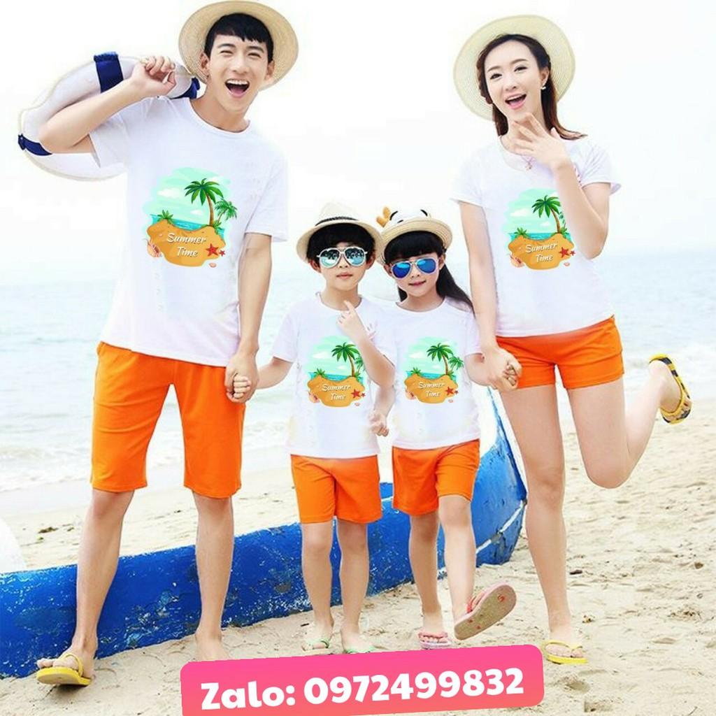 Quần áo đi biển nhóm thời trang