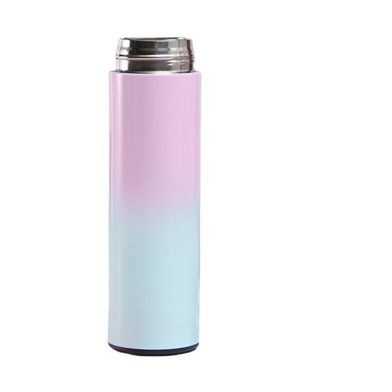500Ml 17Oz Thể Thao Thông Minh Nhiệt Bình Inox Giữ Nhiệt Bình Nước Cho Trẻ Em Có Đèn LED Hiển Thị Nhiệt Độ