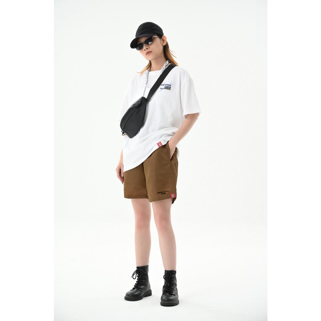 Quần short thể thao in logo U2M2 - chất liệu vải dù - 3 màu đen, nu, xanh rêu - Ủn Ủn Meo Meo