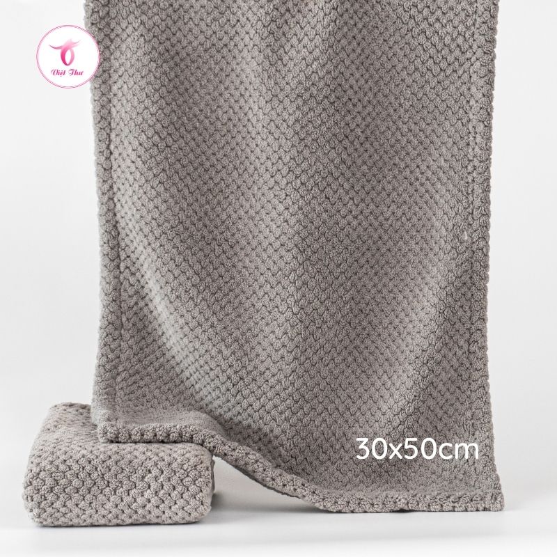 Khăn mặt cao cấp Việt Thư, khăn mặt sợi microfiber ngoại nhập siêu mềm, siêu thấm - Hàng Chính Hãng