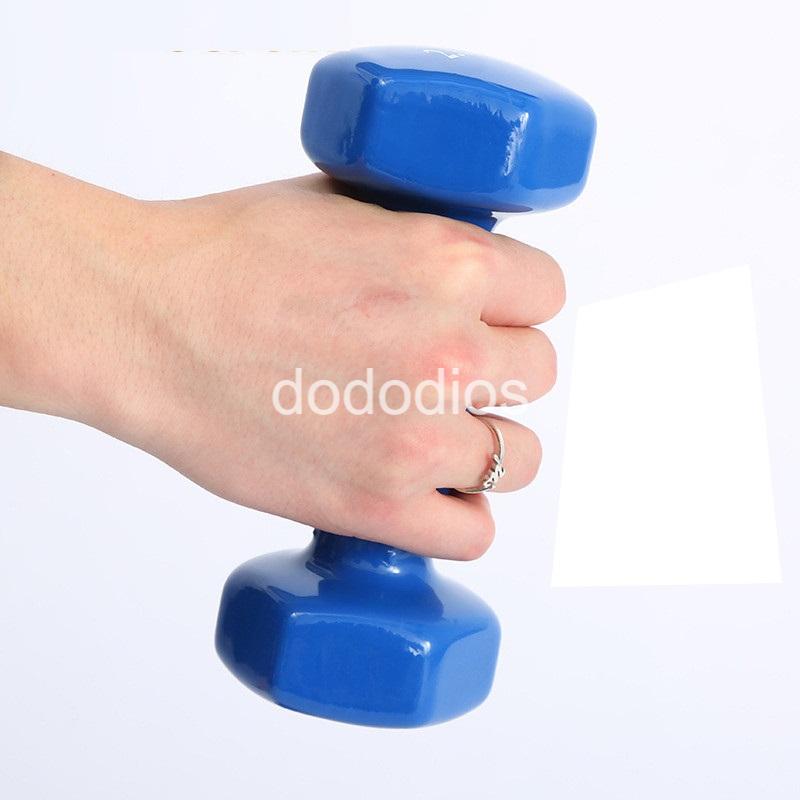 Tạ tay nam nữ 1-6kg gang bọc cao su chống trơn, chống xước vỡ sàn - giá 1 chiếc - CHỌN MÀU - hãng dododios
