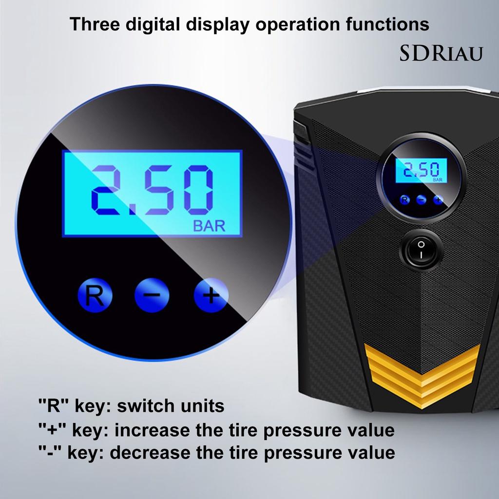 Máy Bơm Lốp Xe Hơi Kỹ Thuật Số 12v