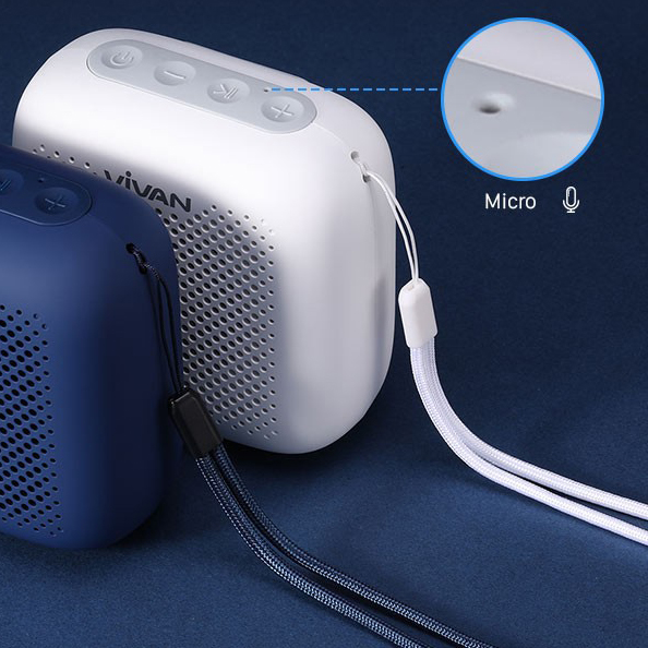 Loa TWS Bluetooth 5.0 VIVAN VS1 – Màu Sắc Hiện Đại, Chống Nước IPX5, Pin 1800mAh, Âm Thanh Sống Động, Hỗ Trợ Thẻ Nhớ SD & USB – HÀNG CHÍNH HÃNG