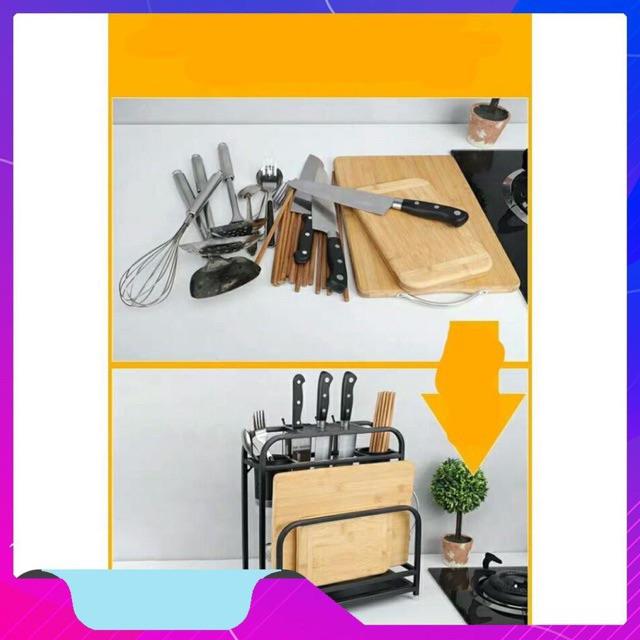 Kệ để dao thớt sắt sơn tĩnh điện cao cấp loại to