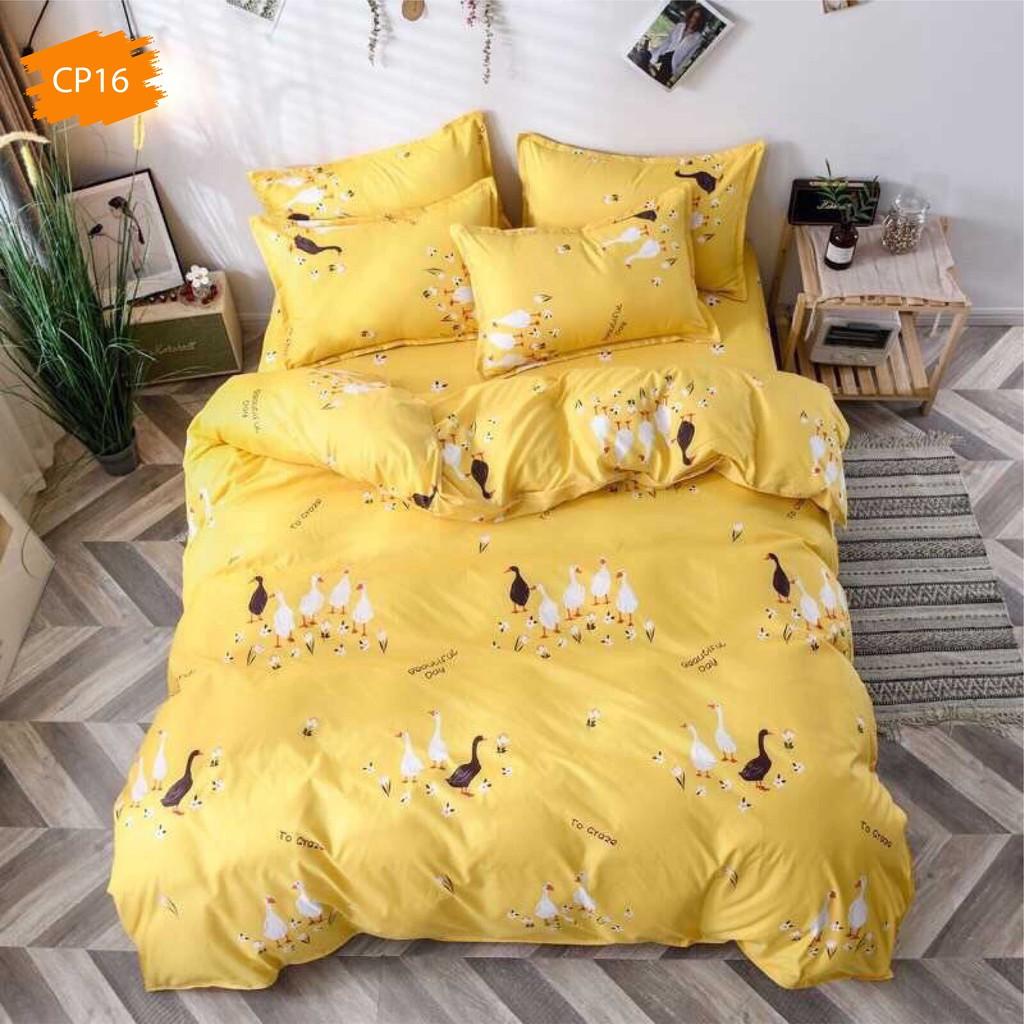 Set Chăn Ga Gối Cotton Korea Mới Nhất - Hàng đẹp như hình, sỉ SLL