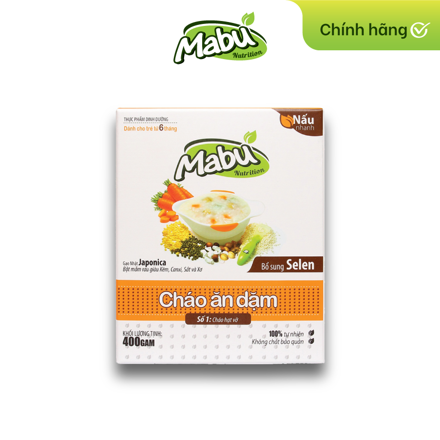 Cháo Ăn Dặm Mabu Hạt Vỡ (400g)