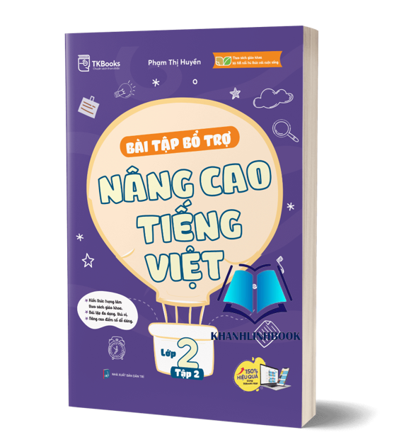 Sách - Combo Bài Tập Bổ Trợ Nâng Cao Tiếng Việt Lớp 2 – Tập 1 + 2