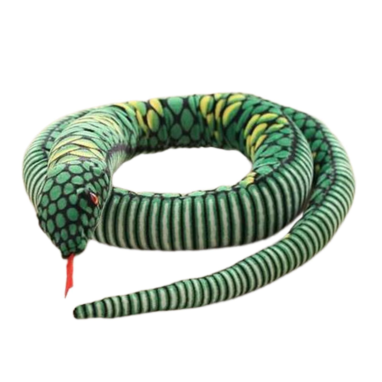 Realistic Snake Animals Toys Animal Plush Toy for Halloween Jokes Prop